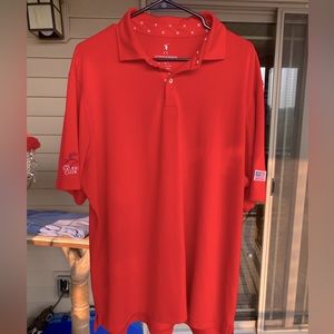 Fairway And Greene Red USA XL Golf Polo